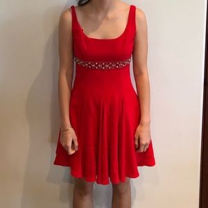 Red formal dress